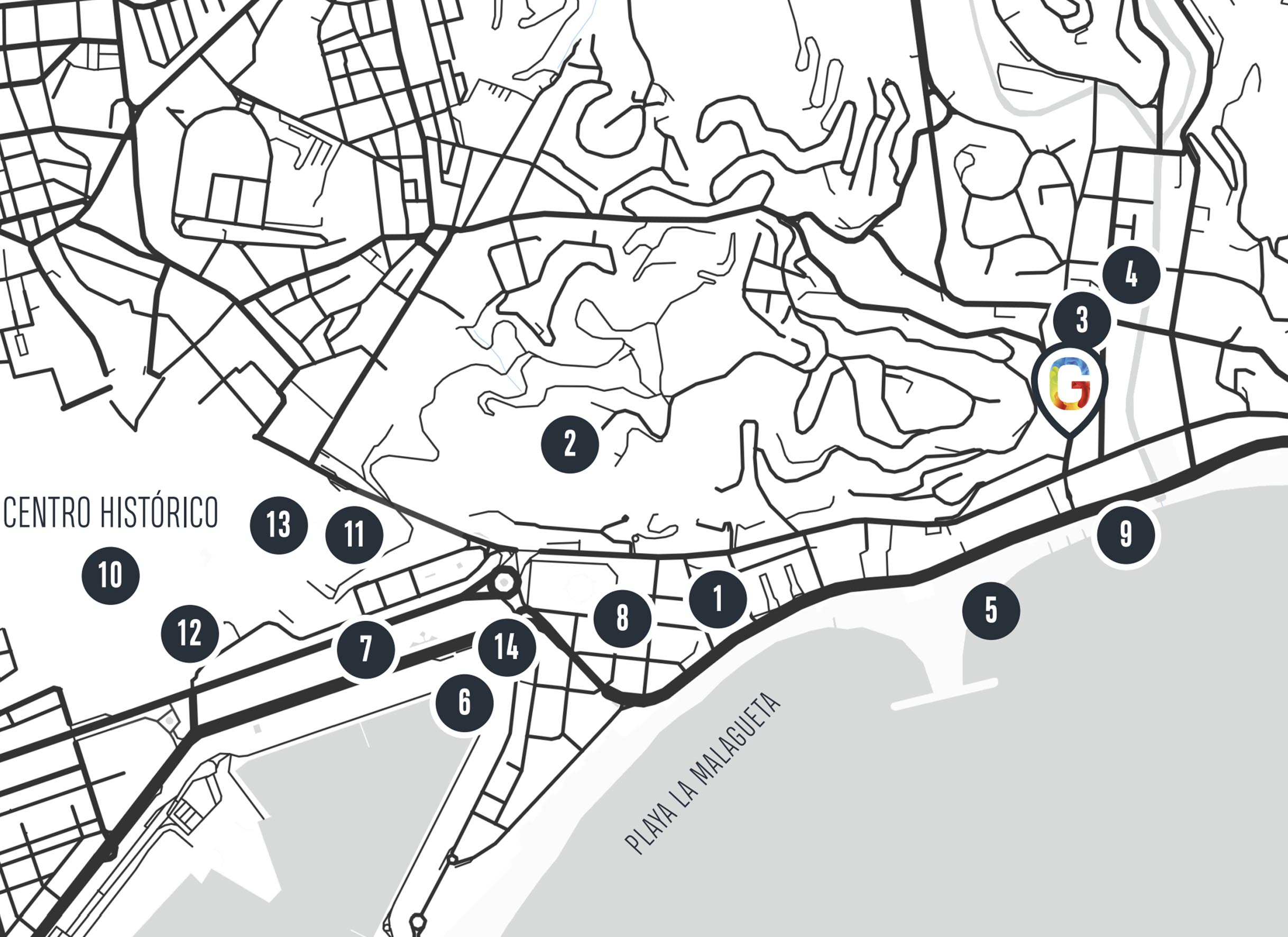 Ubicaciones en Málaga